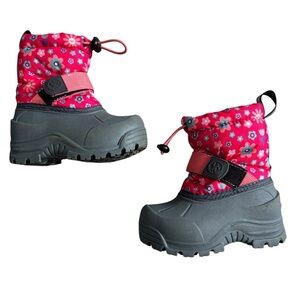 Toddler Girl Northside Waterproof Rubber Boots Snow Boots Pink 5